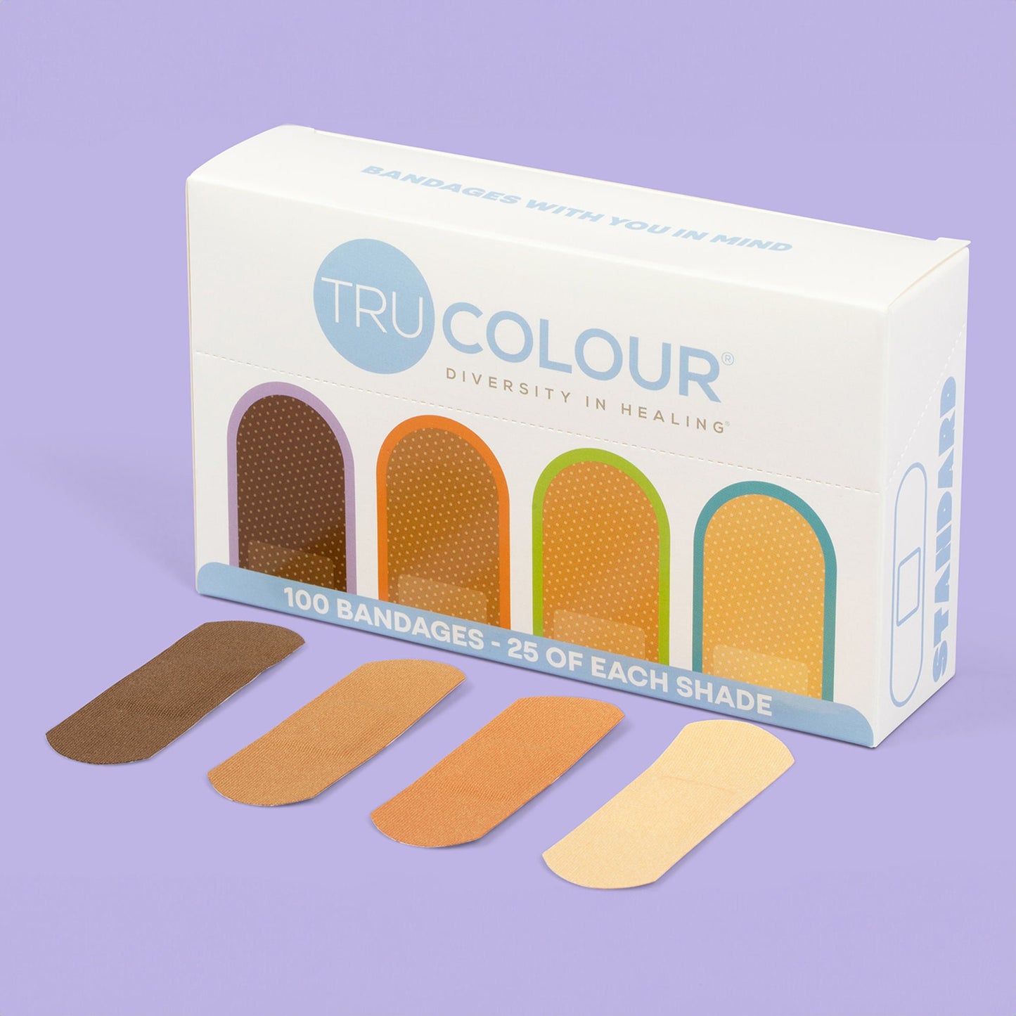 BANDAGE, ADH FLEX FABRIC 4 SKIN TONE SHADES (100/BX 36BX/CS)