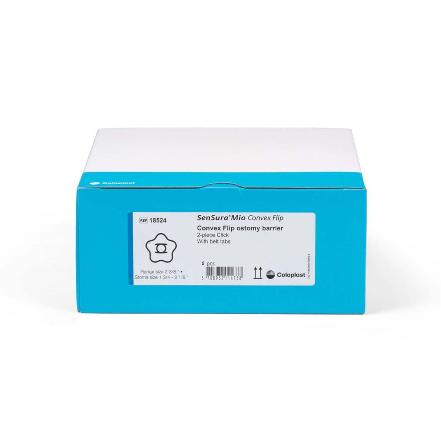 BARRIER, OSTOMY SENSURA CLICK PRECUT 2PC BLU 1 3/4" (5/BX)