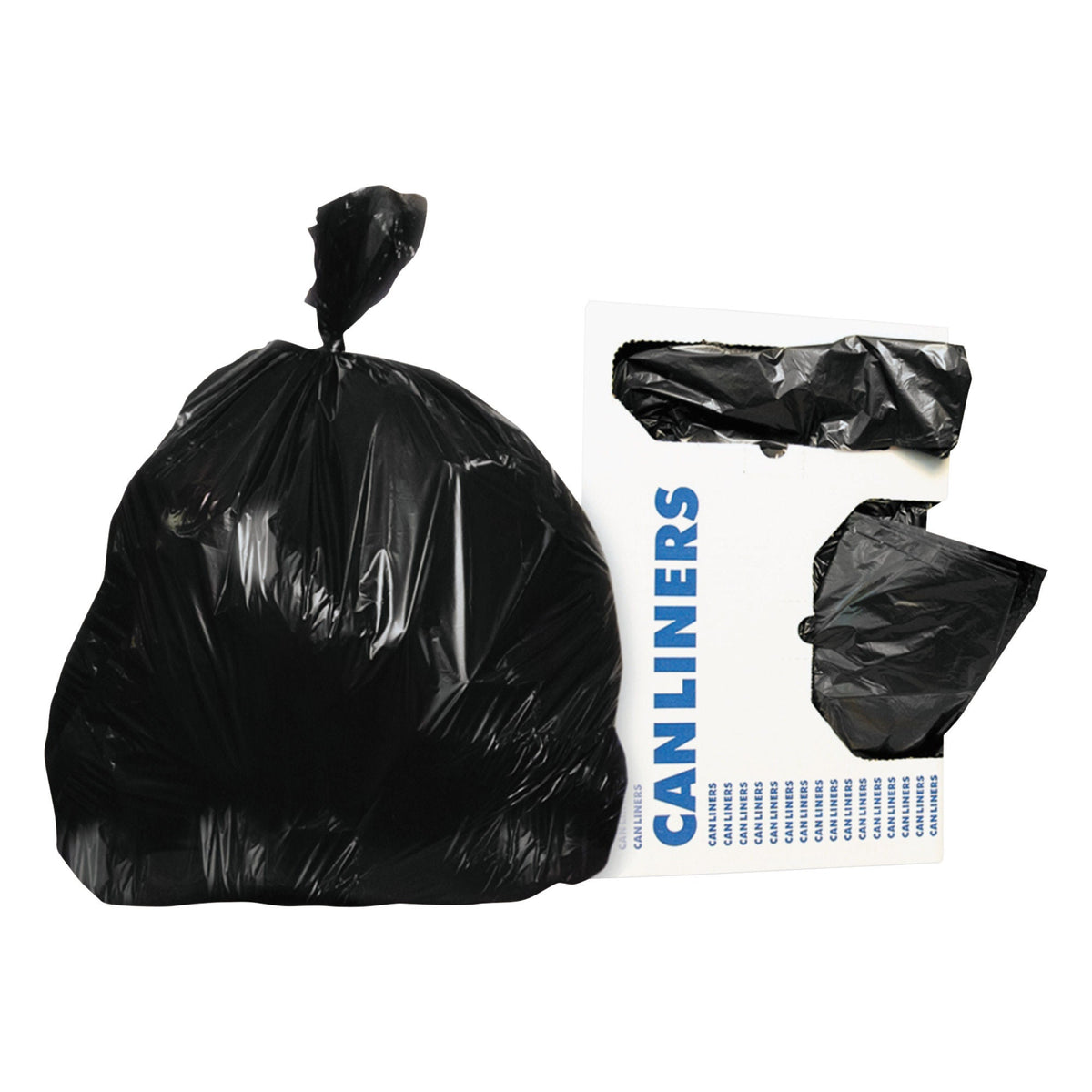 LINER, TRASH BLK 24X23 8-10GL .55MIL (500/CS) SALFLD