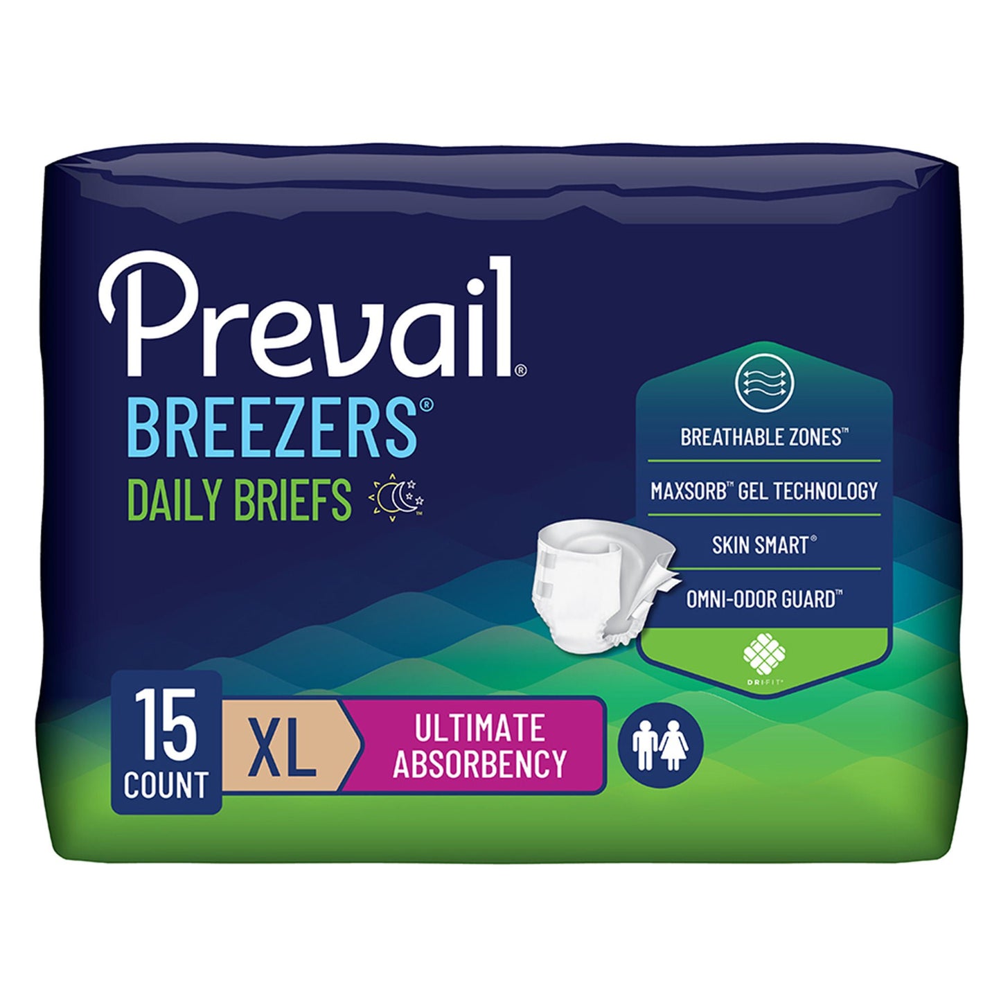 BRIEF, PREVAIL BRTHABL XLG (15/PK 4PK/CS)