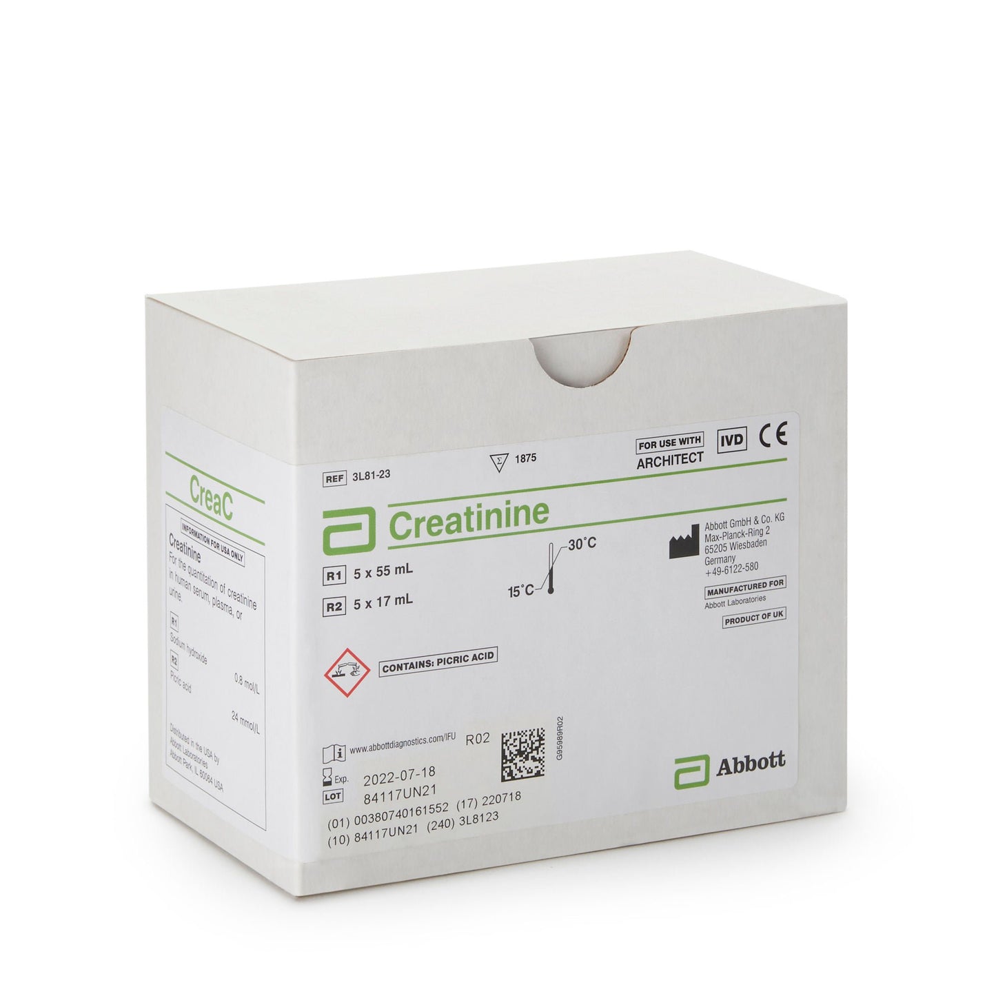 REAGENT, AERO CREATININE 1875TST D/S