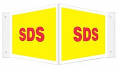 SIGN, SDS PETG HIGH VISIBILITY