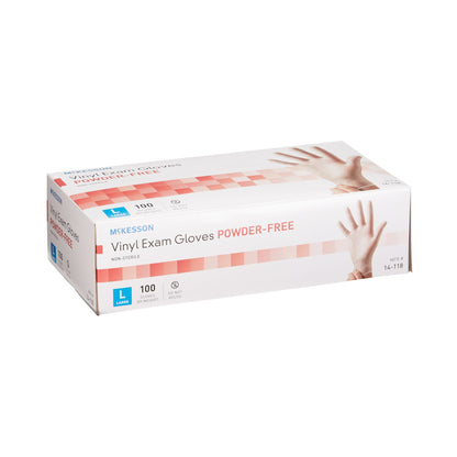 GLOVE, EXAM VNYL LG N/S (100/BX 10BX/CS)