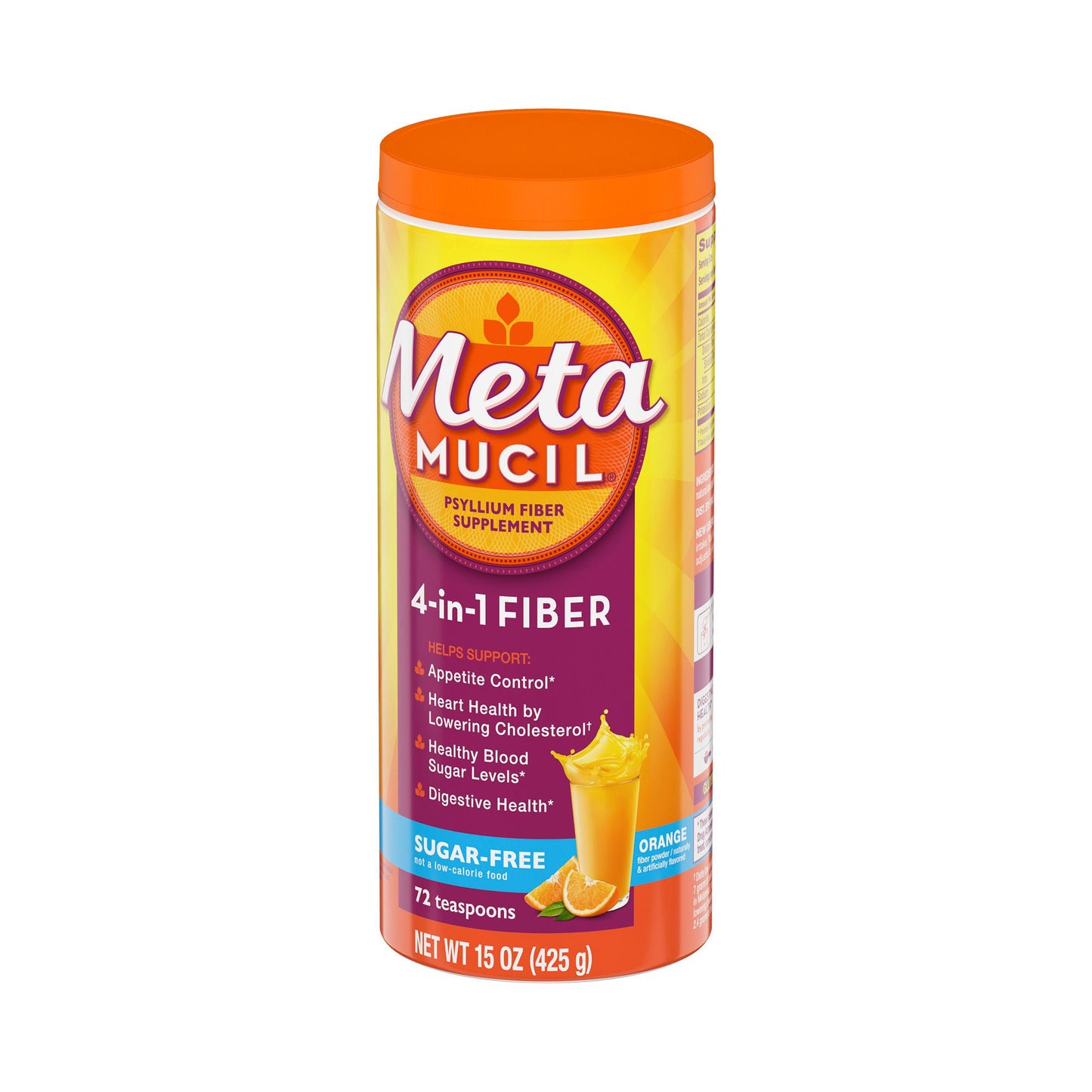 METAMUCIL, PDR 3.4GM SF ORG 450GM