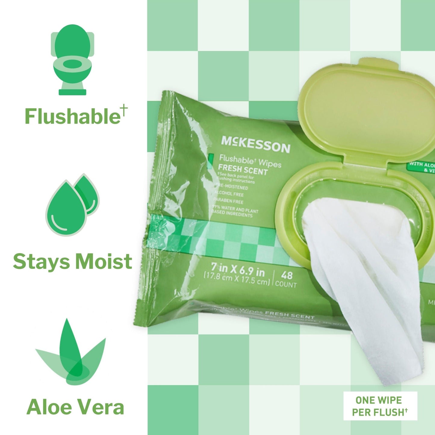 WIPE, WET FLUSHABLE SCENTED SFT PK W/LID (48/PK 12PK/CS)