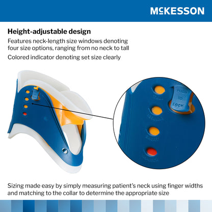 COLLAR, CERVICAL RIGID ADJ HT/FIT H&L CLSR (1/BG 50BG/CS)