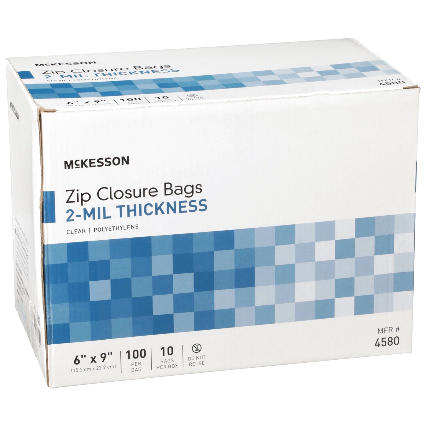 BAG, ZIP LOCK 6X9" (100/PK 10PK/BX 4BX/CS)