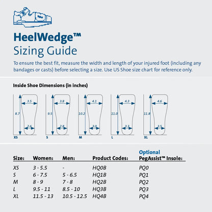 SHOE, DARCO HEEL WEDGE LG (36/CS)