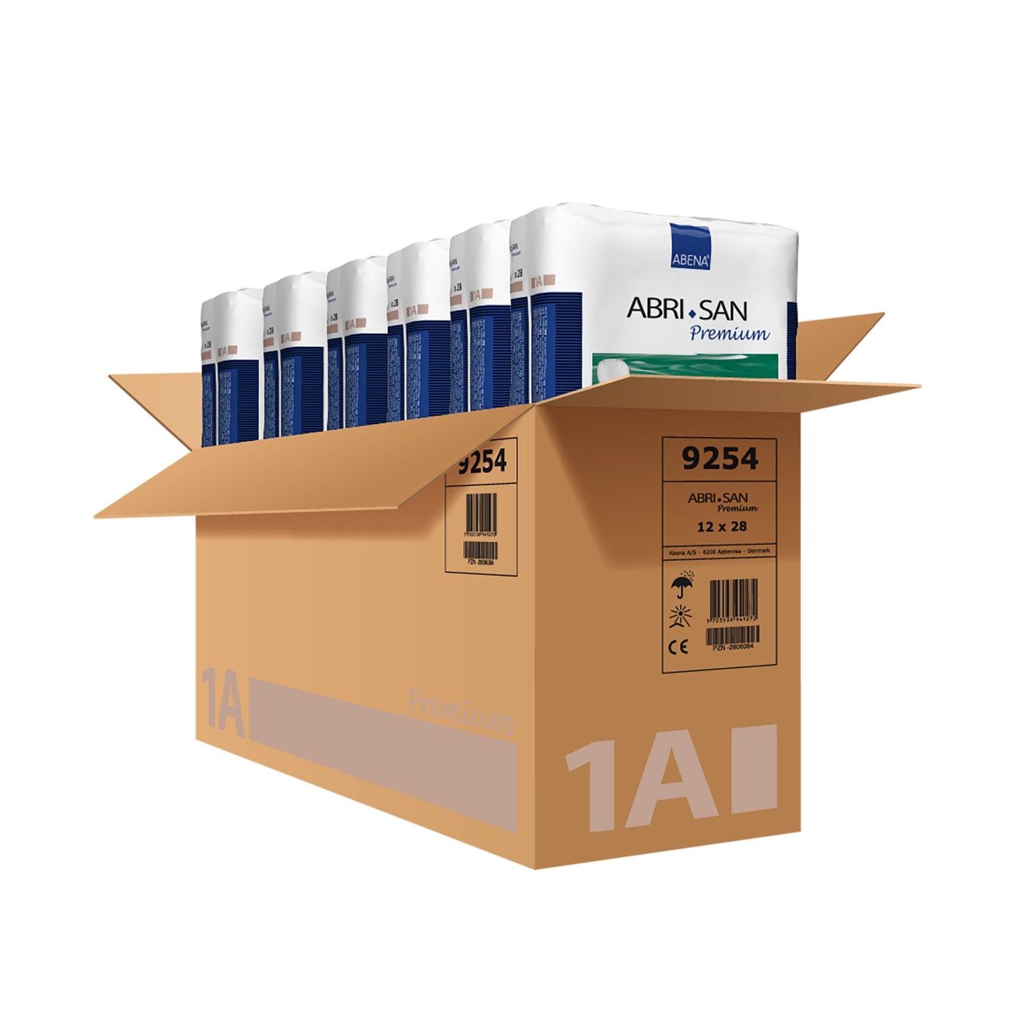 PAD, INCONT ABRI-SAN PREM #1A 200ML 4X11 (28/BG 12
