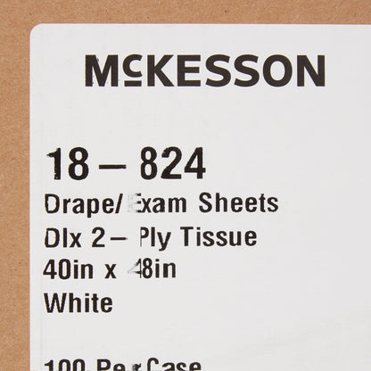 SHEET, DRAPE 2PLY WHT 40X48 (100/CS)