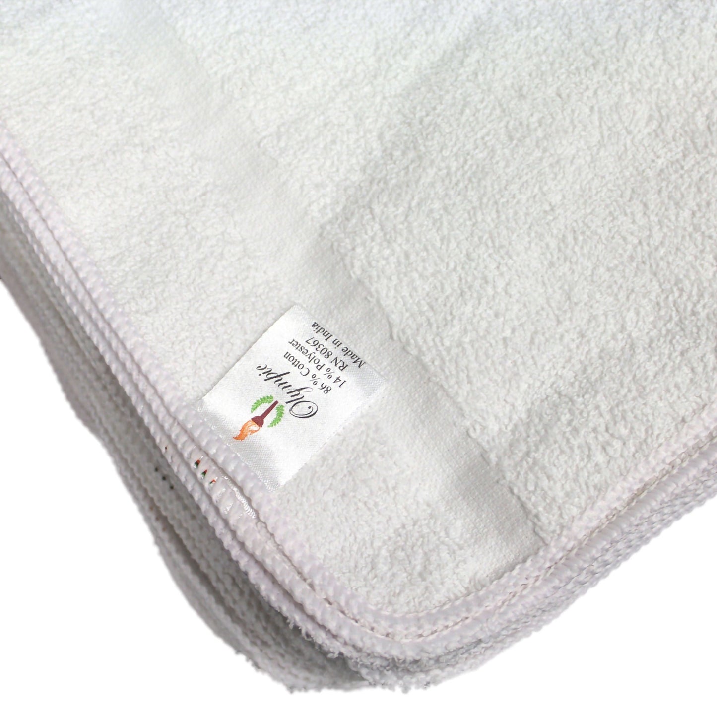 WASHCLOTH, ELEGENCE 1LB WHT 12"X12" (25DZ/CS)