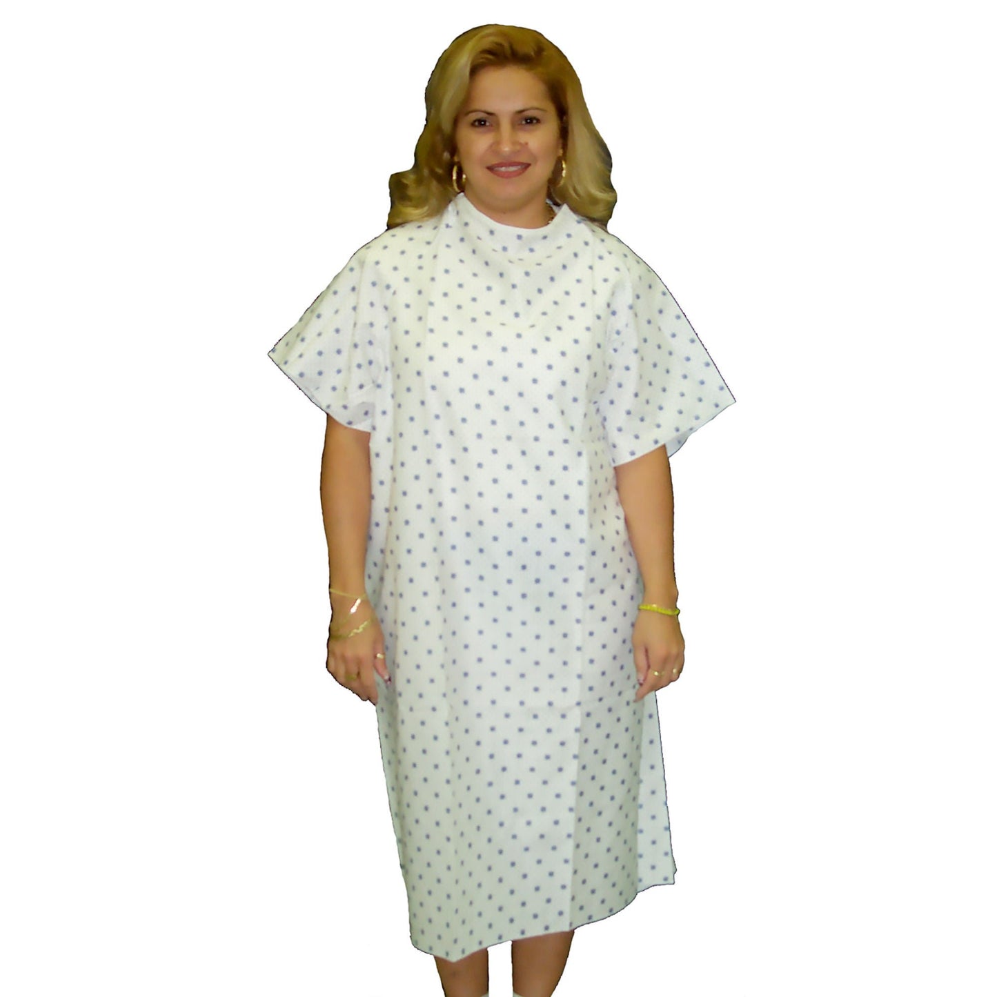 GOWN, PT UNISEX TIE BCK COTTON(12/DZ)