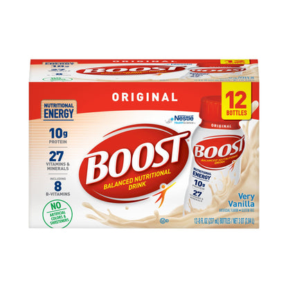BOOST, ORGINAL VERY VANILLA 8OZ (12/PK 2PK/CS)