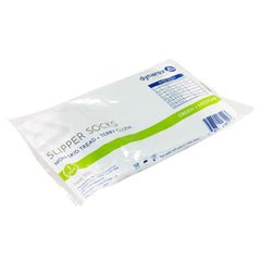 SOCK, SLIPPER N/SKD GRN MED (48/CS)