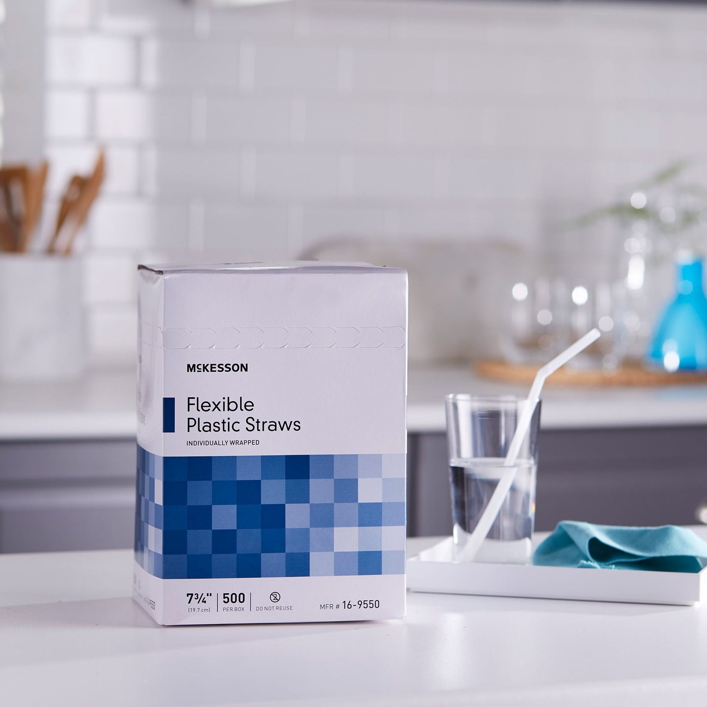 STRAW, PLASTIC FLEX WRAP LF (500/BX 20BX/CS)