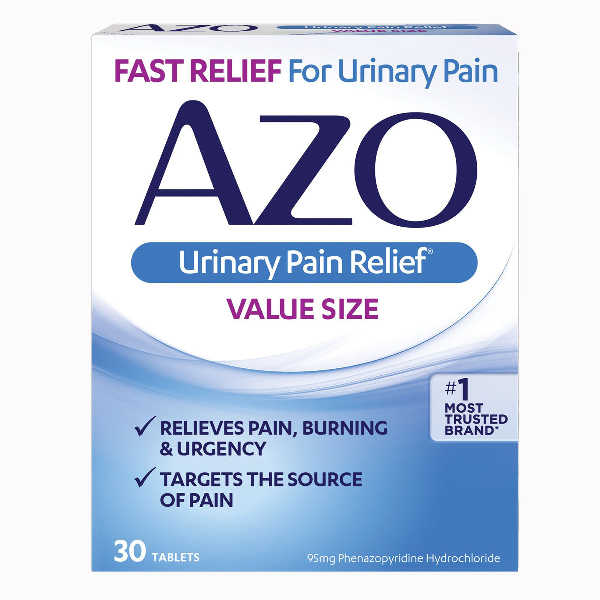 PAIN RELIEF, TAB AZO URINARY STD UPR (30/BX 24BX/CS)