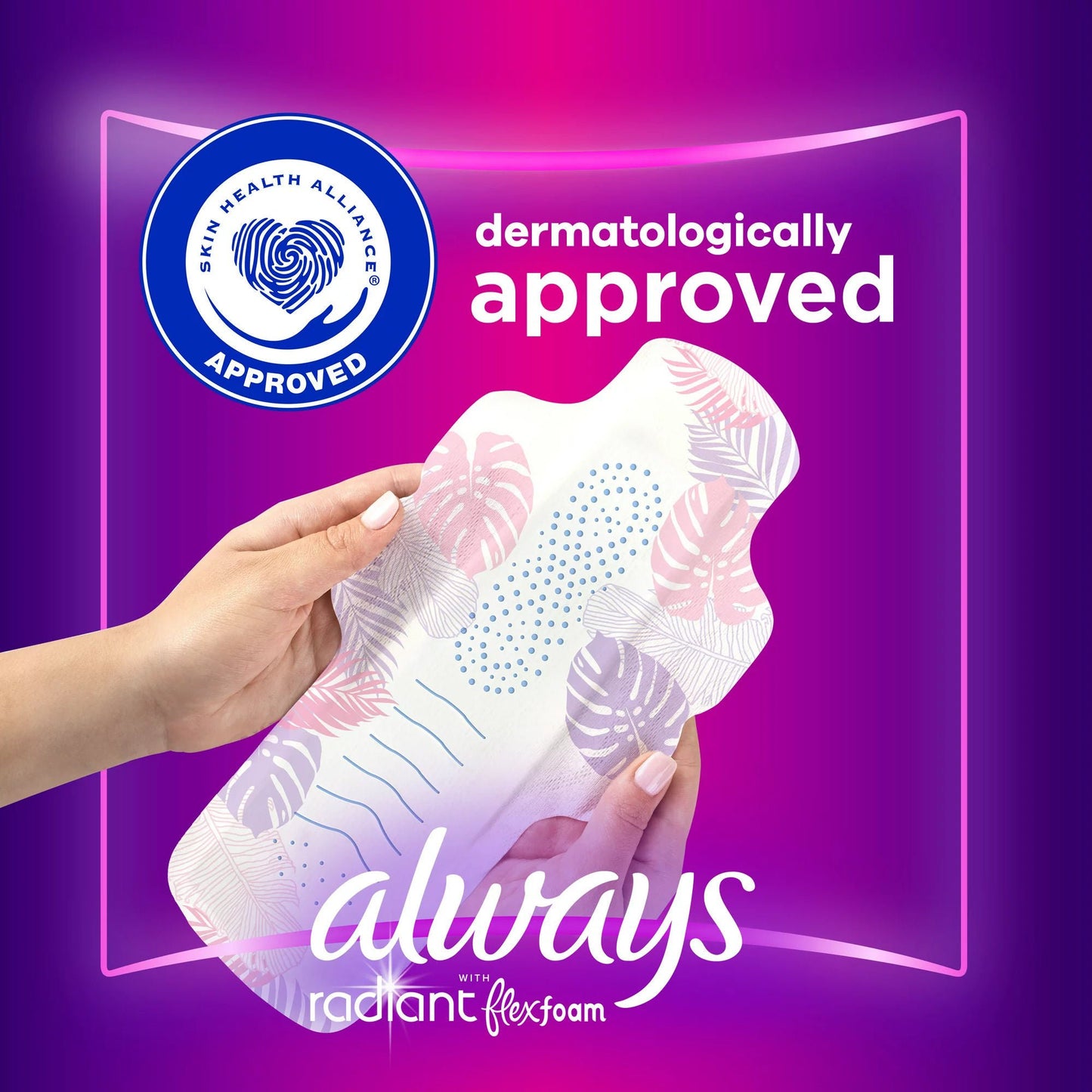 PAD, ALWAYS RADIANT W/FLEXI-WINGS OVERNIGHT SZ4 (10/BX)