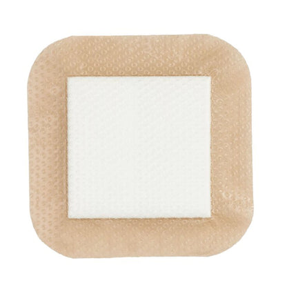 DRESSING, SIL BORDER 5LAYER ADH STR 4"X4" (10/BX 5BX/CS)