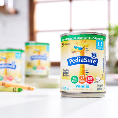 PEDIASURE, VANILLA 1.5 CAL 8OZ(24/CS)