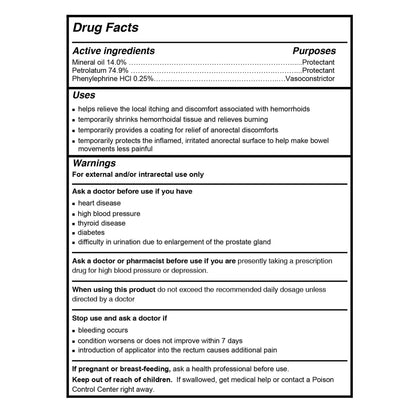 PREPARATION H, OINT HEMORRHOIDAL 0.25%-14% 1OZ