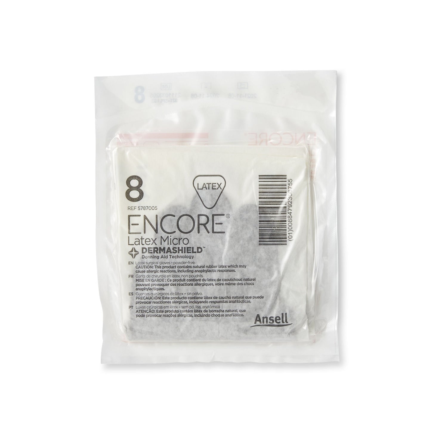 GLOVE, SURG LTX 8.0 STR2 SMTH (50PR/BX 4BX/CS)