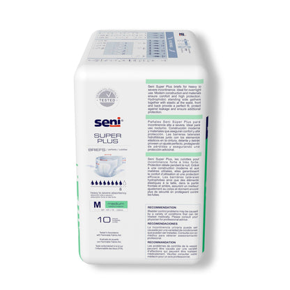 BRIEF, INCONT SENI SUPER PLUS MED 30"-43" (10/PK 4PK/CS)