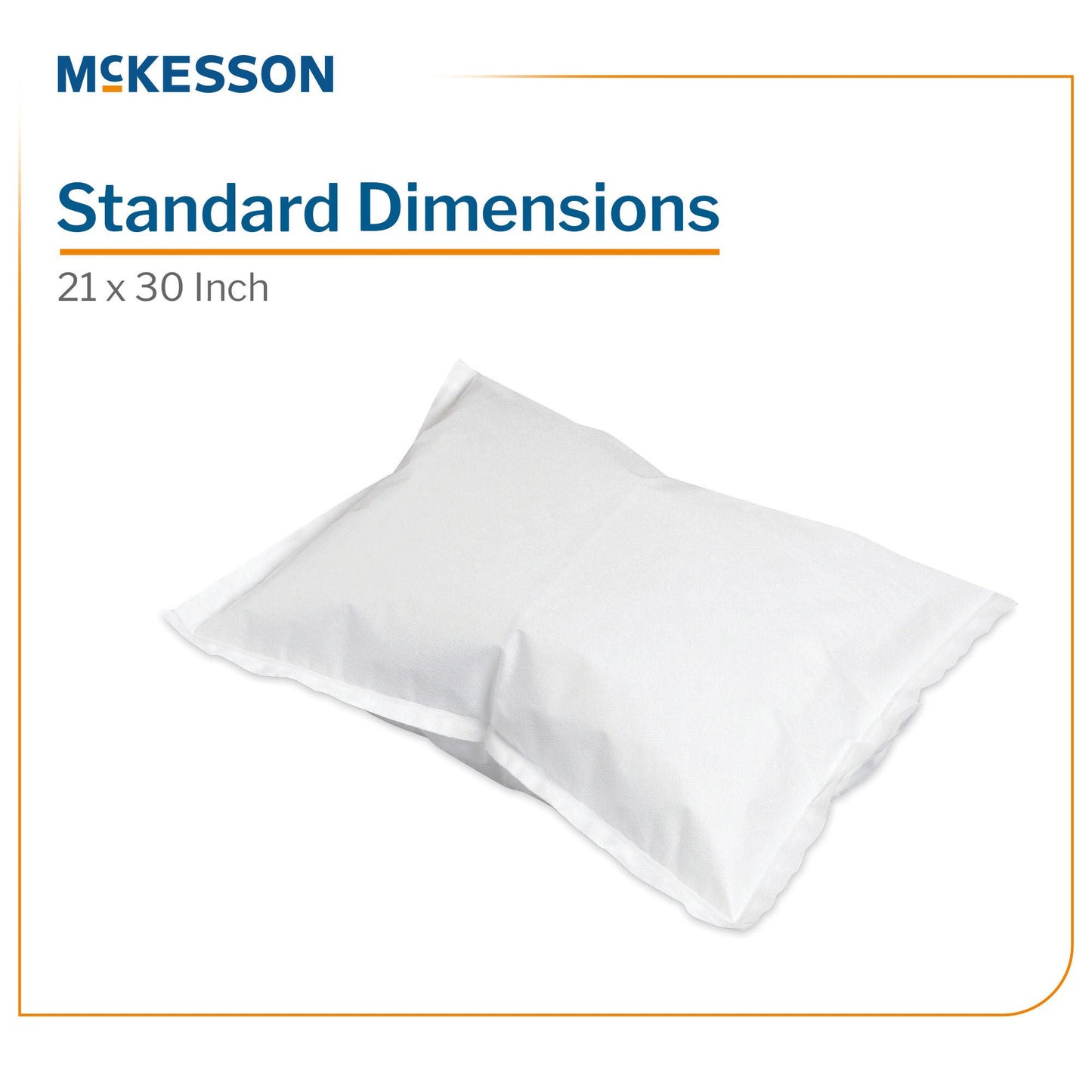 PILLOWCASE, DISP STD WHT 21"X30" (100/CS)