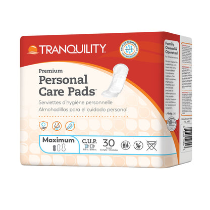 PAD, INCONT TRANQUILITY MAXIMUM DISP (30/BG 4BG/CS)