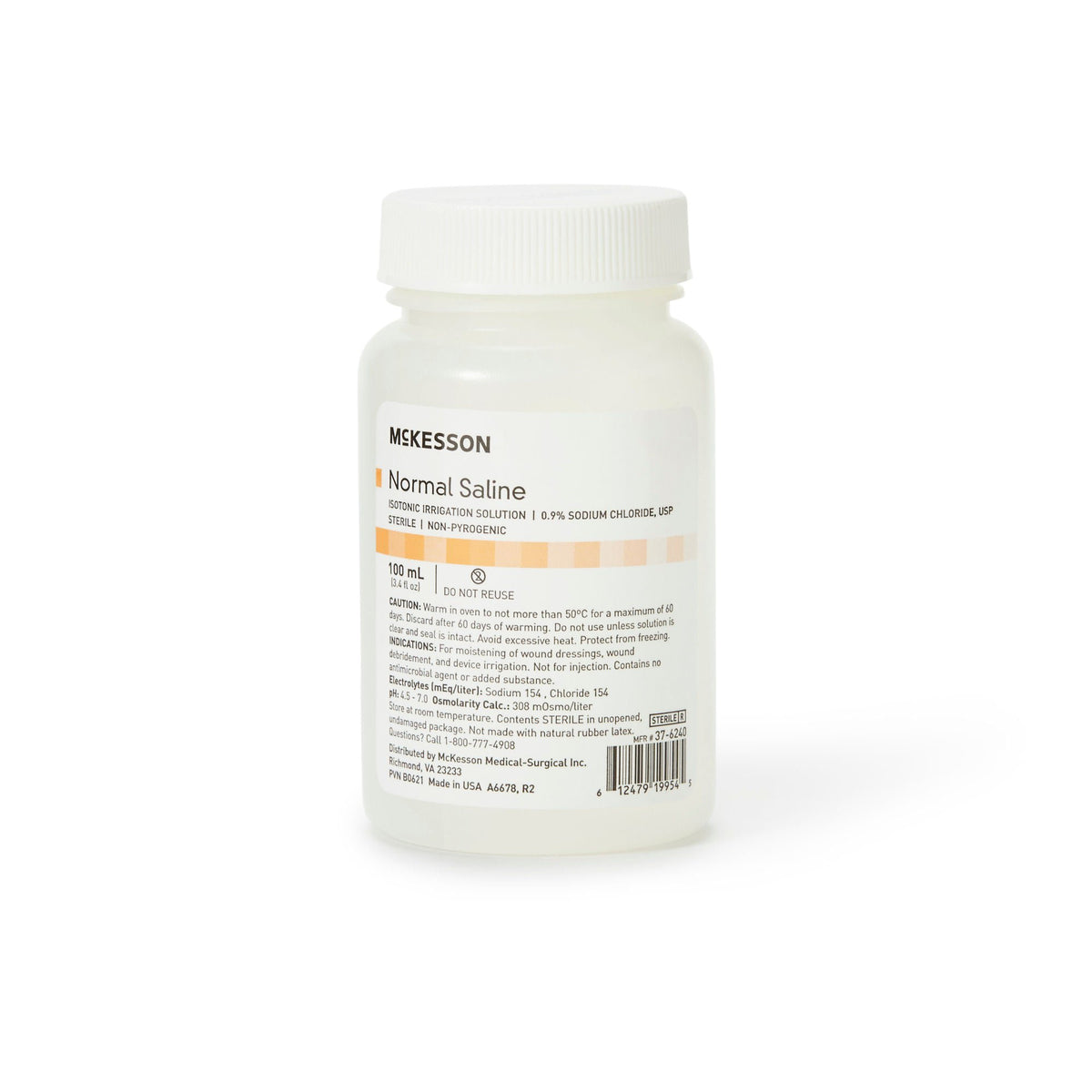 SALINE, IRR SOL STR 100ML (48/CS) MGM37