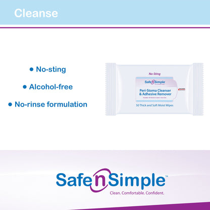 WIPE, ADHSV REMOVER PERI-STOMA(50/PK 12PK/CS)