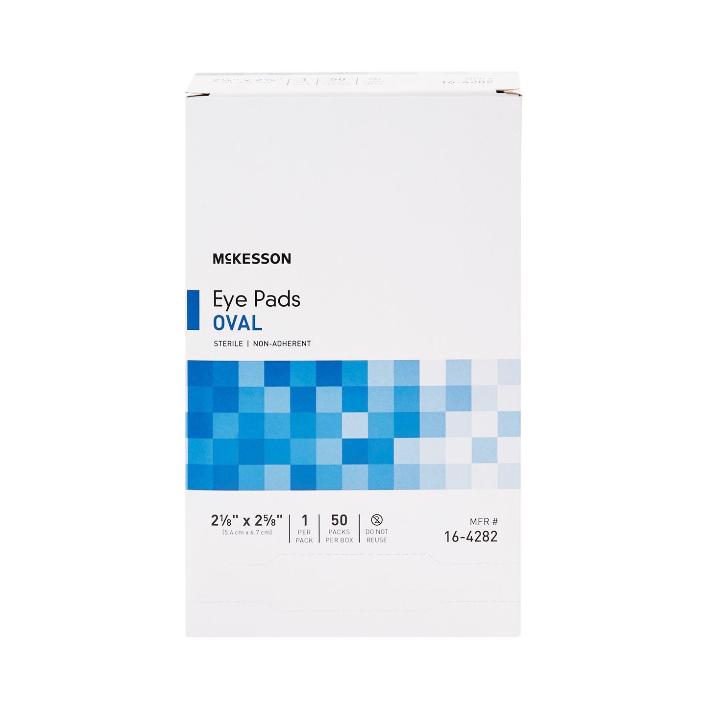 PAD, EYE OVAL STR 2 1/8"X2 5/ 8" (1/PK 50PK/BX 12B