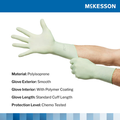 GLOVE, SURG PLYISO 8.5 STR2 SMTH CHEMO (50PR/BX 4BX/CS)