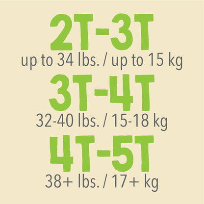 DIAPER, INCONT CUTIE PANTS MED2-3T (26/PK 4PK/CS)