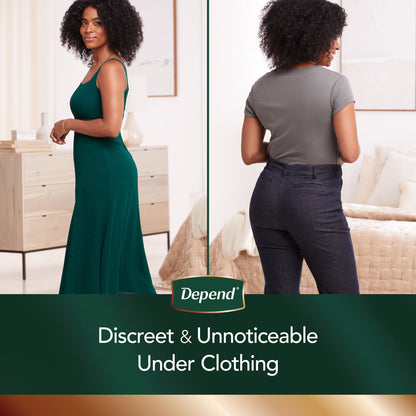 UNDERWEAR, DEPEND SILHOUETTE MAX ABSRB FML XLG (10/PK 2PK/CS