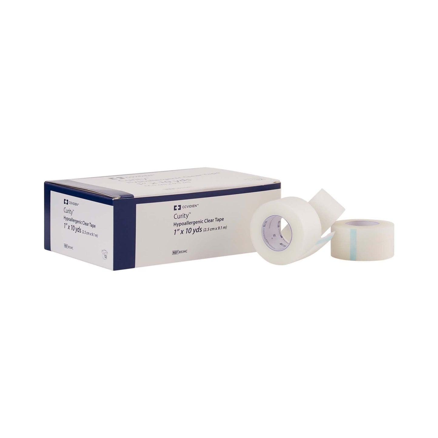 TAPE, ADHSV CLR 1"X10YDS (12/BX 10BX/CS) KENDAL