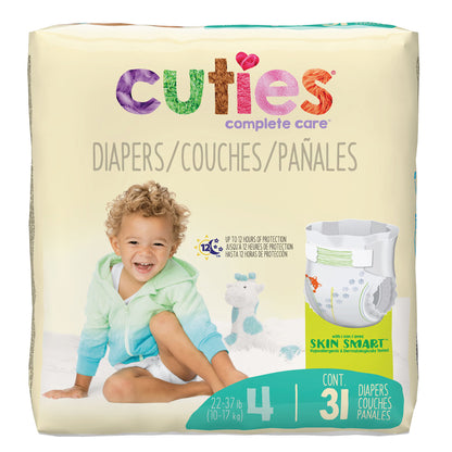 DIAPER, BABY CUTIES SIZE4 (31/PK 4PK/CS)
