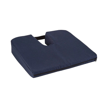 CUSHION, COCCYX SEAT SLOPING 15X14X1 1/2X3 NAVY