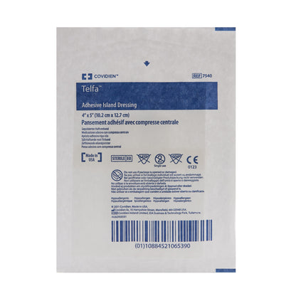 DRESSING, TELFA ISLAND 4"X5" (25/CT) KENDAL