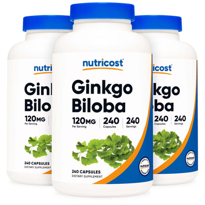 VITAMIN, CAP GINKGO BILOBA 120MG (240/BT 12BT/CS)