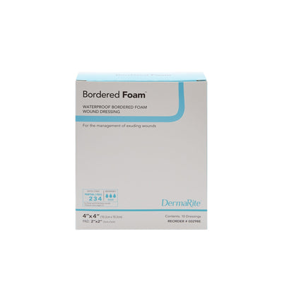 DRESSING, BORDERED FOAM 4X4 (10/BX) DERMRT