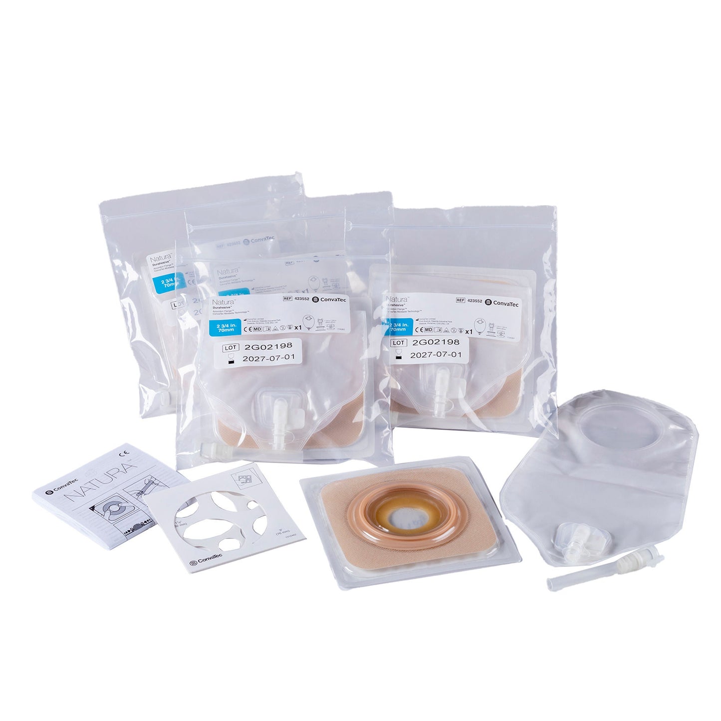 POST OP KIT, UROSTOMY LOW PRESS DURAHESIVE CTF 70MM (5/BX)