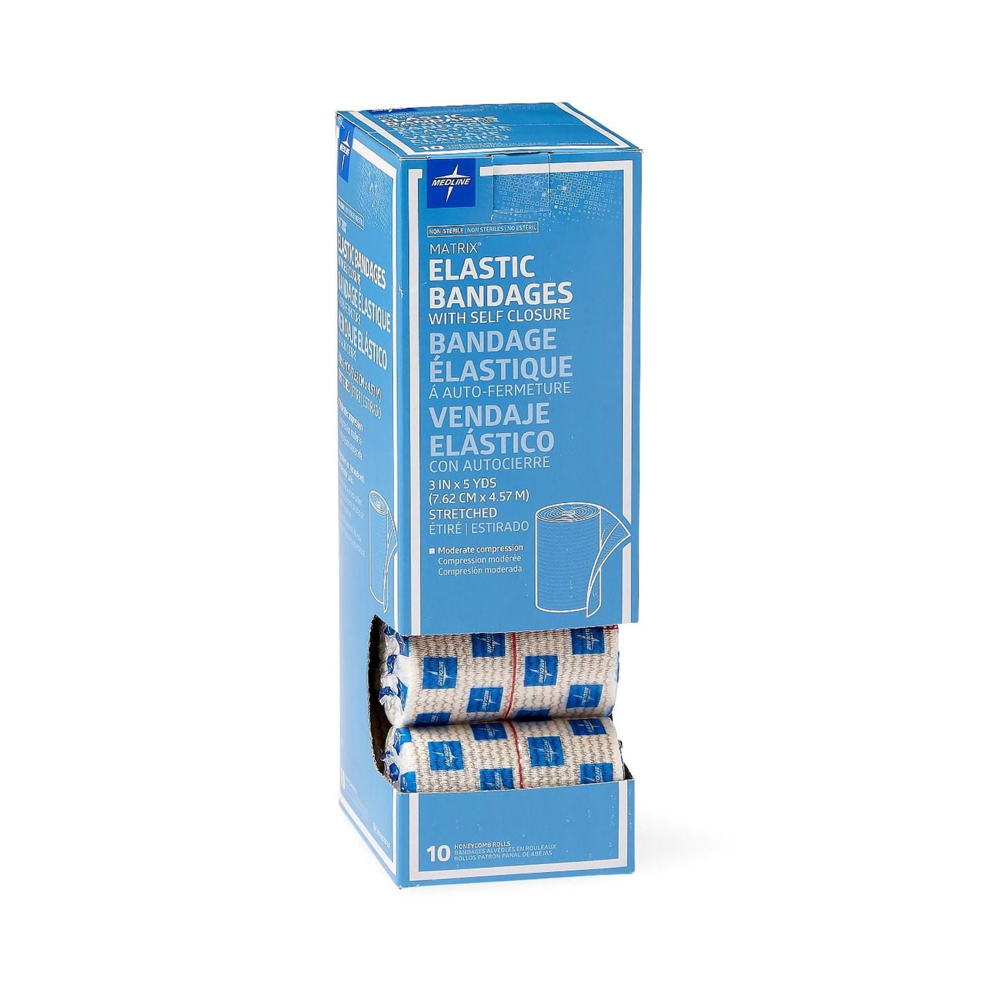 Matrix Double hook-and-loop closure Elastic Bandage, 3 Inch x 5 Yard