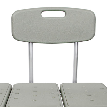BENCH, TRANSFER W/BACK ALUMINUM FRAME 400LB