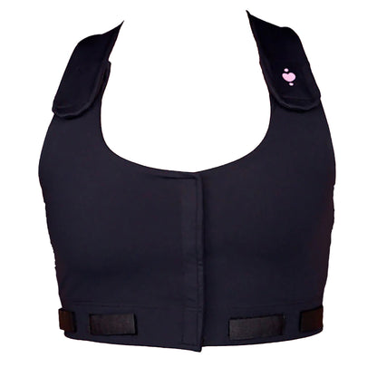 BRA, PST-OP LARISSA W/PCKT PUFF DRN TAB BLK XSM (36/CS)