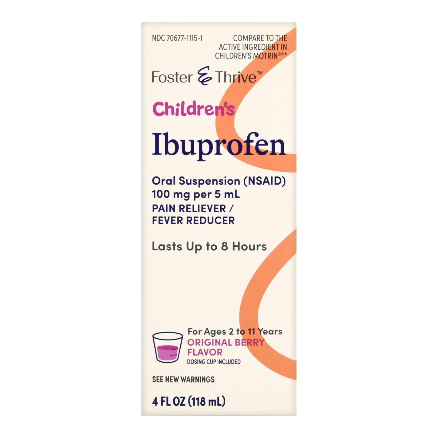 IBUPROFEN, SUSPN ORAL FT CHLD BERRY 4OZ
