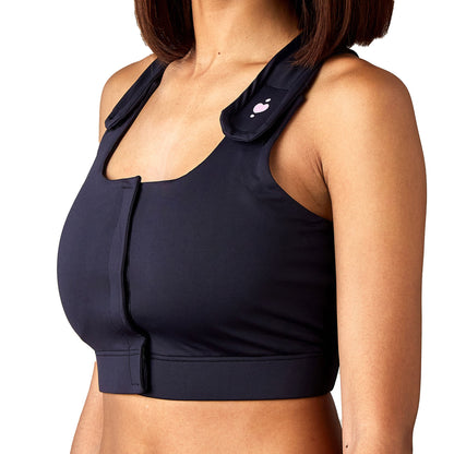 BRA, PST-OP SERENA W/PCKT PUFFADJ STRAP BLK MED (36/CS)