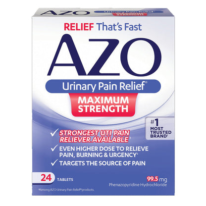 PAIN RELIEF, TAB AZO URINARY UPR MAX (24/BX 24BX/CS)