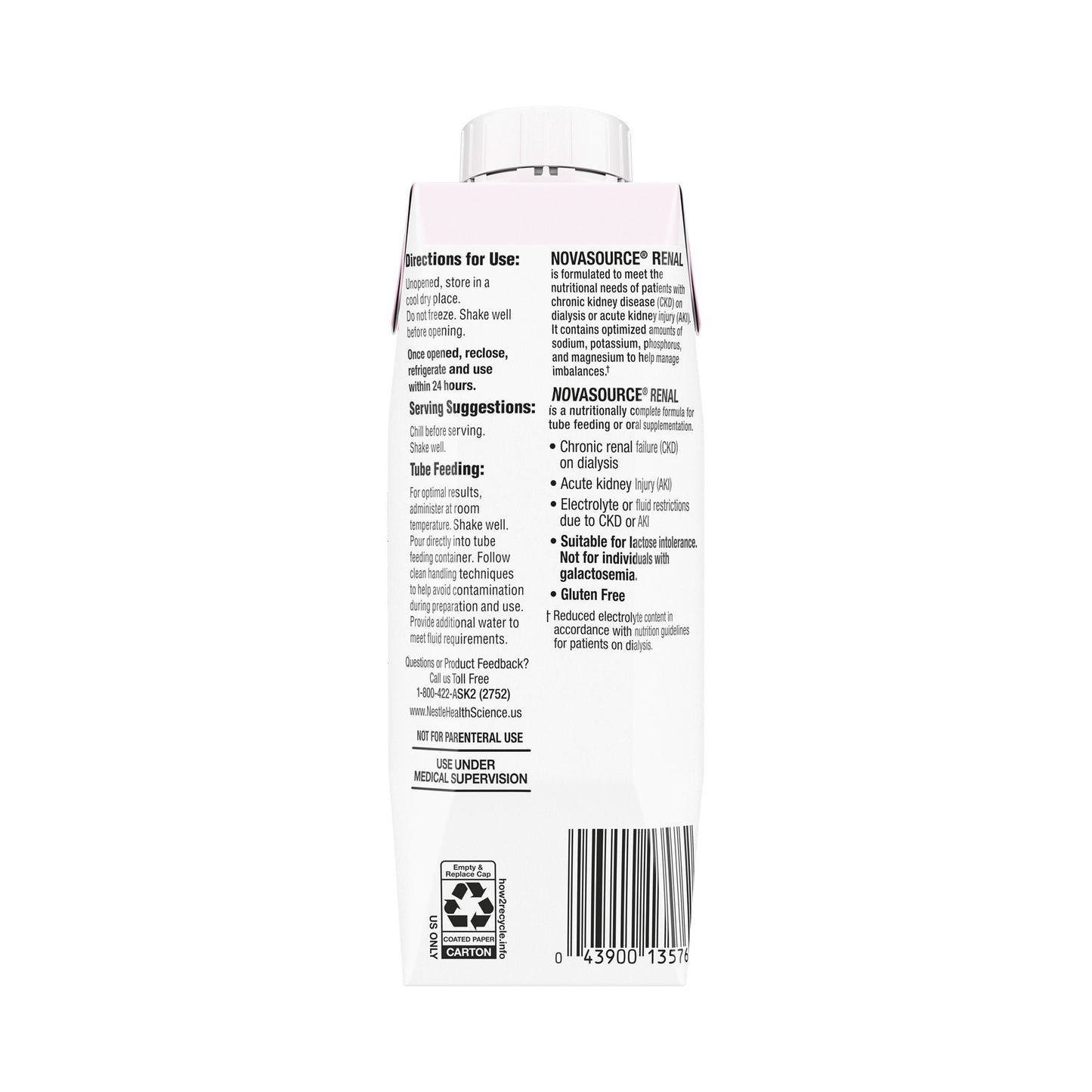 NOVASOURCE RENAL, STRWBRY 8OZ (24/CS)