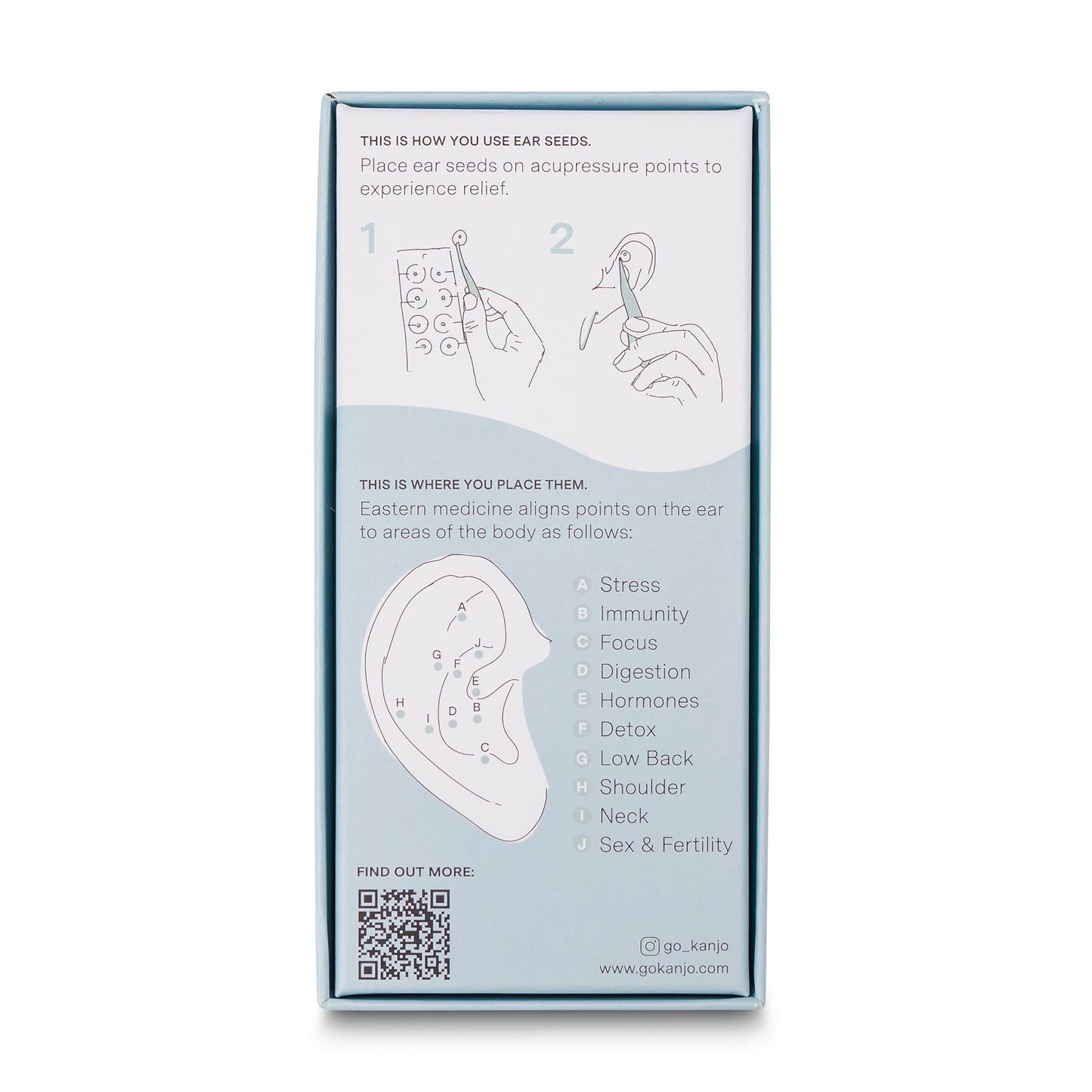 EAR SEEDS, ACUPRESSURE KANJO (20/CS)