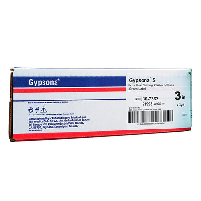 PLASTER, ROLL GYPSONA LPL2 XFAST 3"X3YDS (12/BX)
